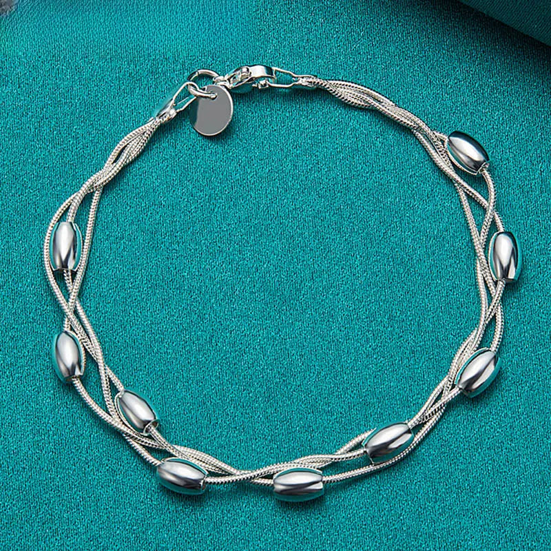 Meerlagige dunne ketting armband