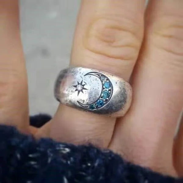 Ster maan ring