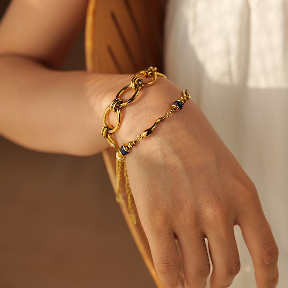 Quintessa gelaagde kettingarmband