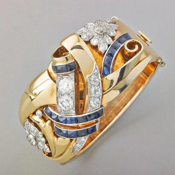 Gouden Vintage Zirkonia Ring
