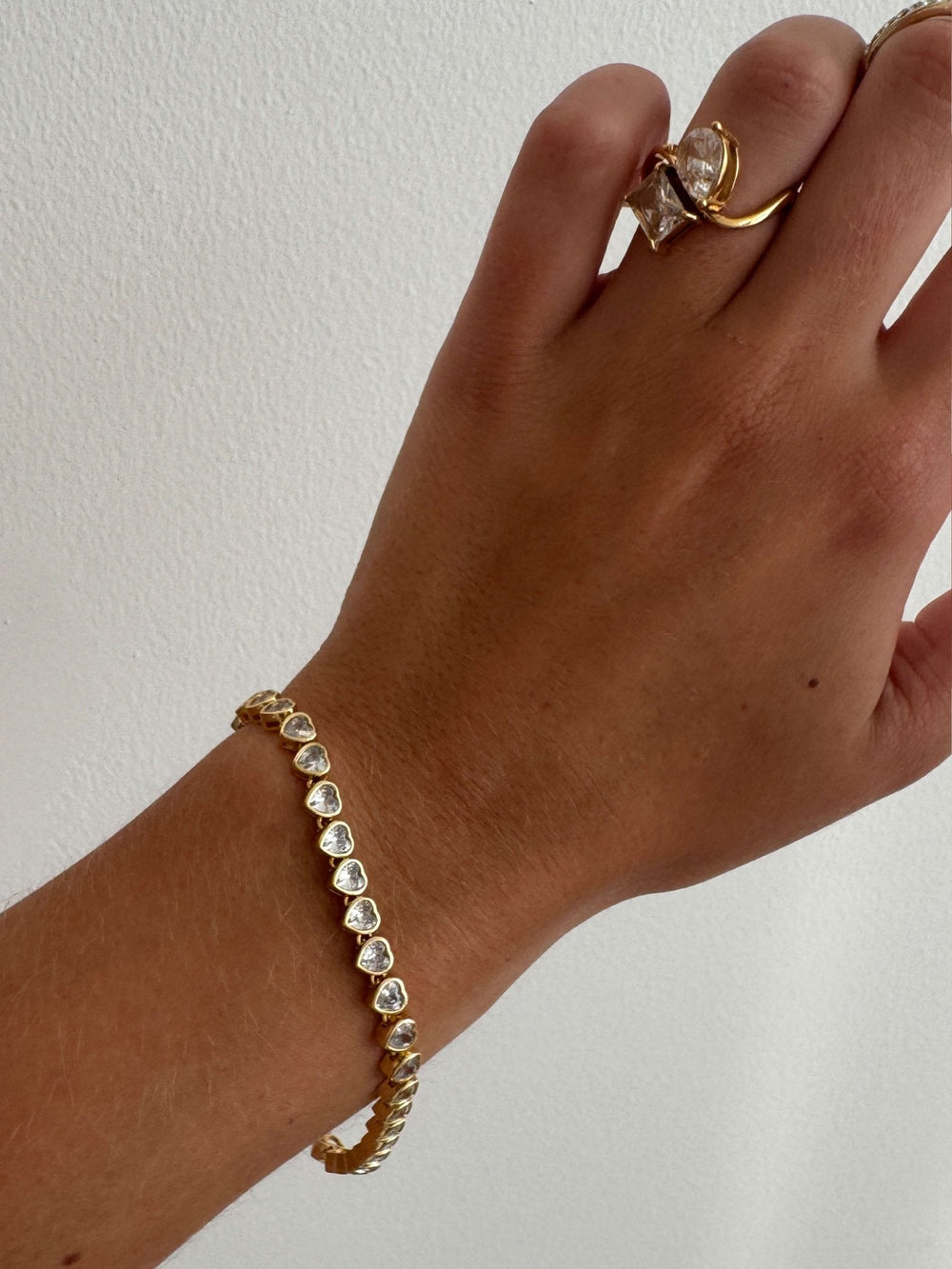 Arabella Hartgeslepen Zirkonia Tennis Armband