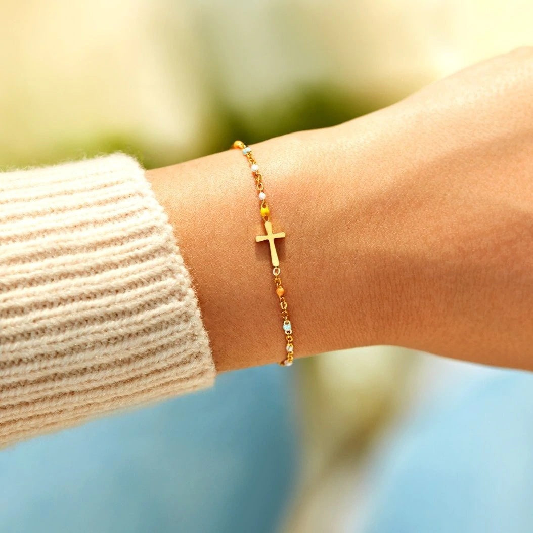 Bid Op Het Kruis Armband