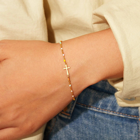 Bid Op Het Kruis Armband