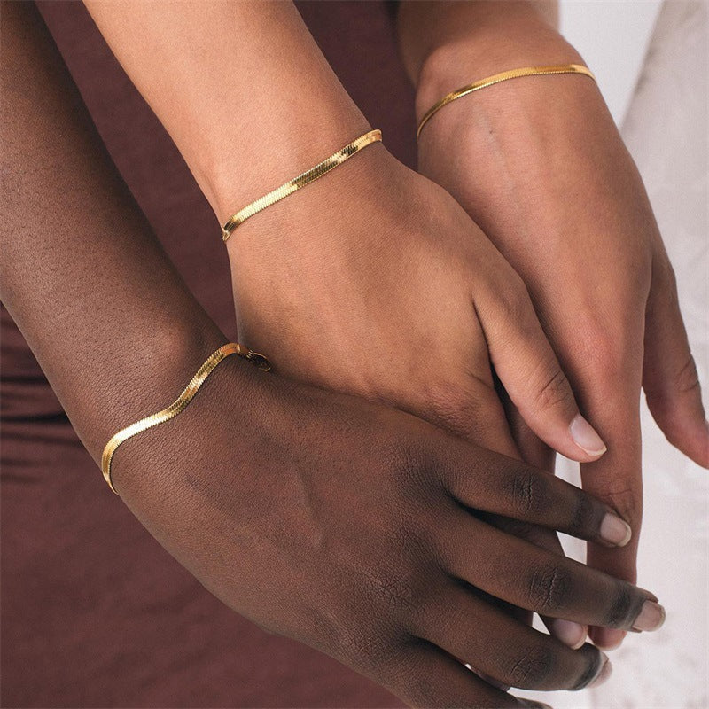 Vida Gouden Visgraat Armband