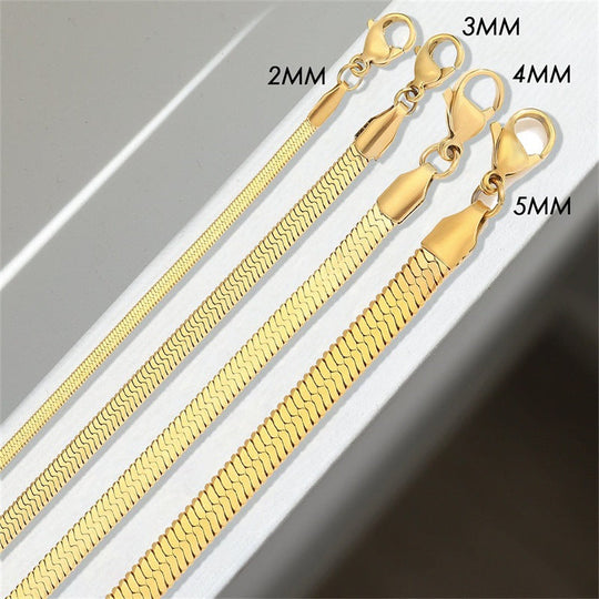 Vida Gouden Visgraat Armband