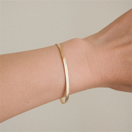 Vida Gouden Visgraat Armband