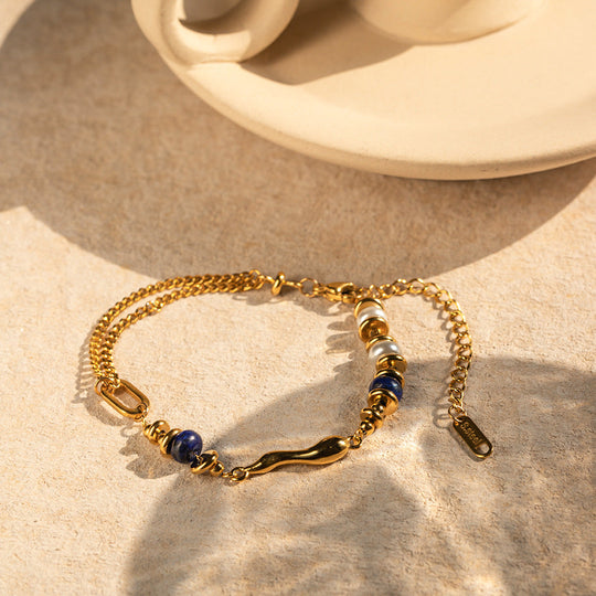 Quintessa gelaagde kettingarmband