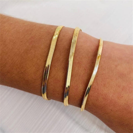 Vida Gouden Visgraat Armband