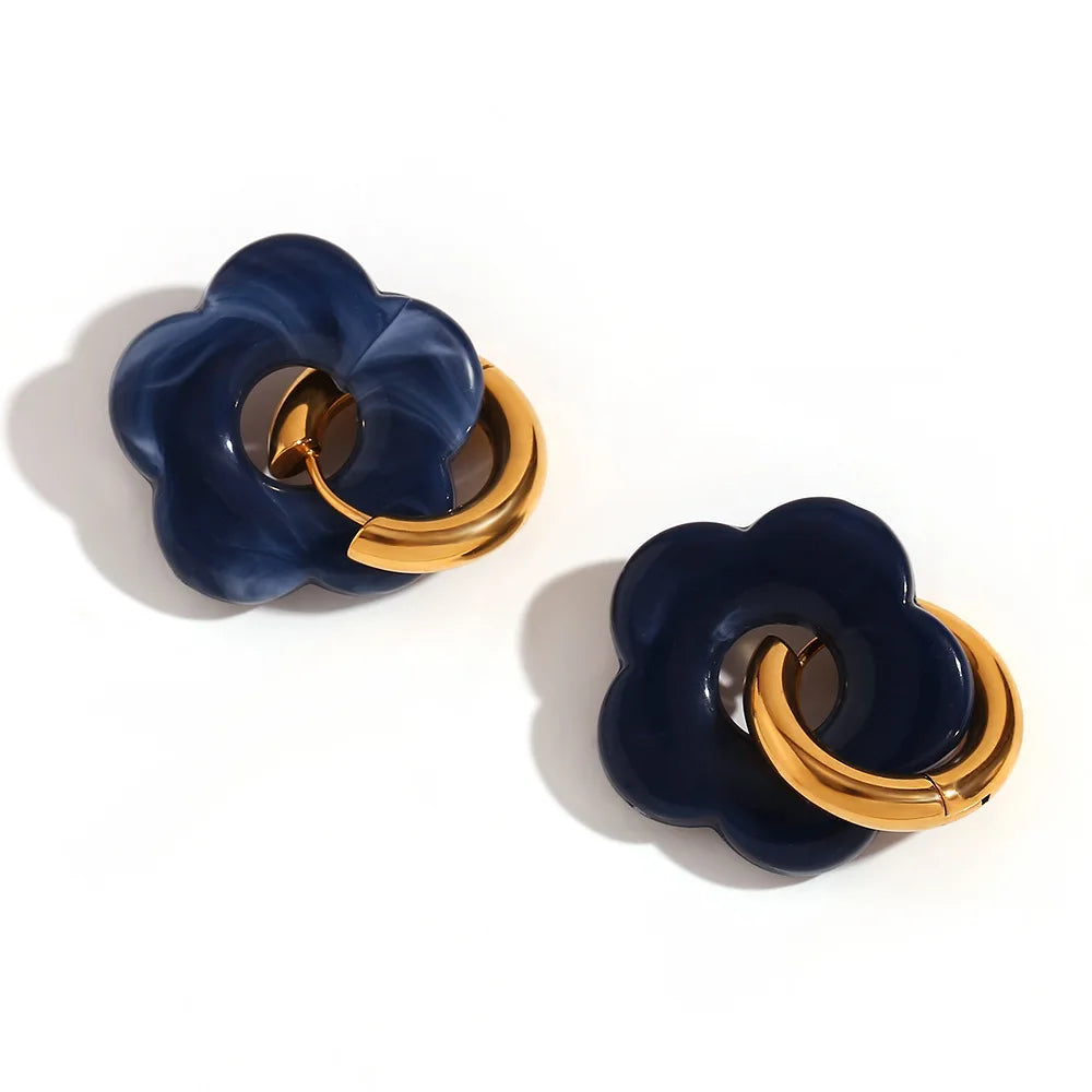 Zara Blossom Hoepeloorbellen