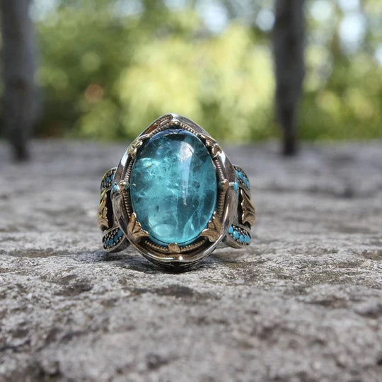 Luxe Saffier Snijring