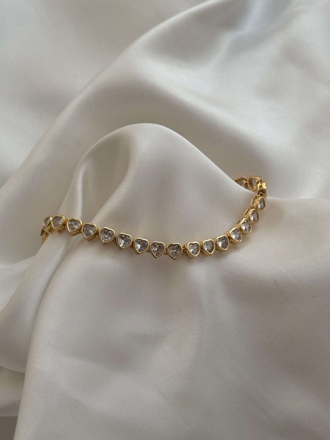 Arabella Hartgeslepen Zirkonia Tennis Armband