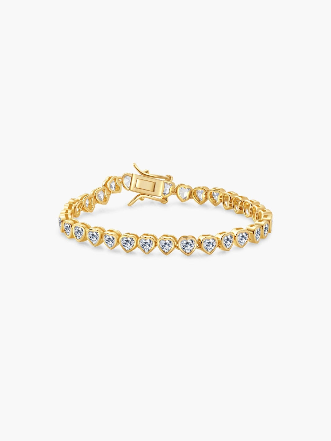 Arabella Hartgeslepen Zirkonia Tennis Armband